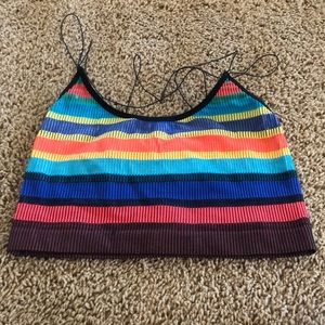 Urban outfitters striped bra top